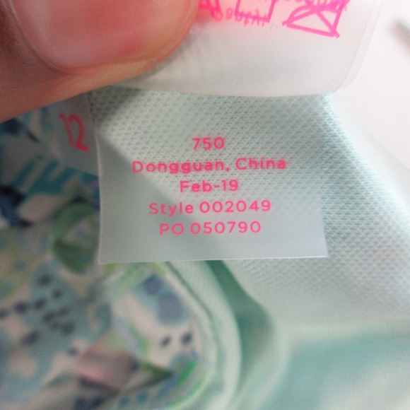 Lilly Pulitzer Celestial Seas Skort 12 Blue Pink Ruffle Swim Skirt Resort 164 - Picture 5 of 9